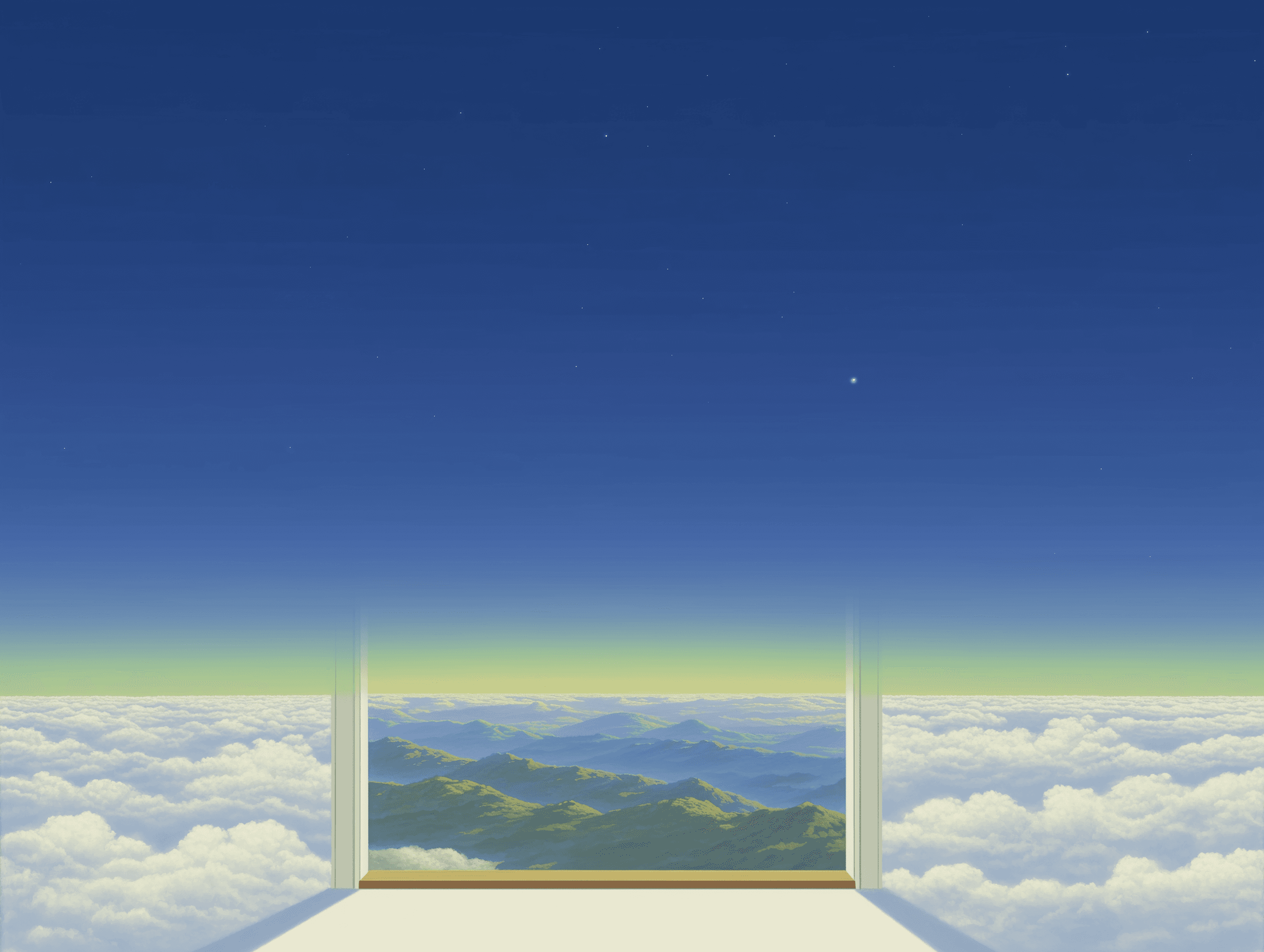 Mirror into an endless sky